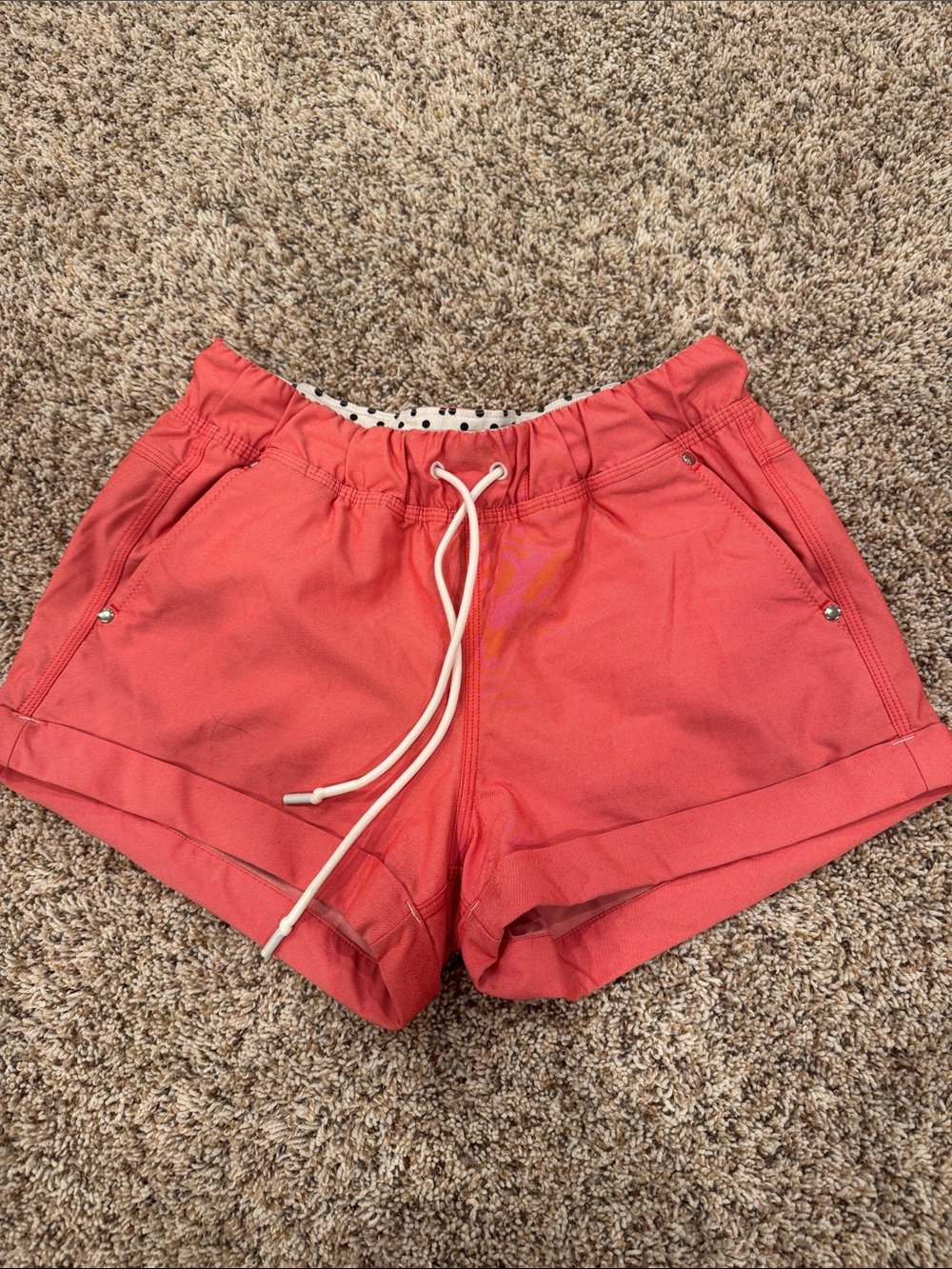 Lululemon Women’s Coral Drawstring Casual Shorts